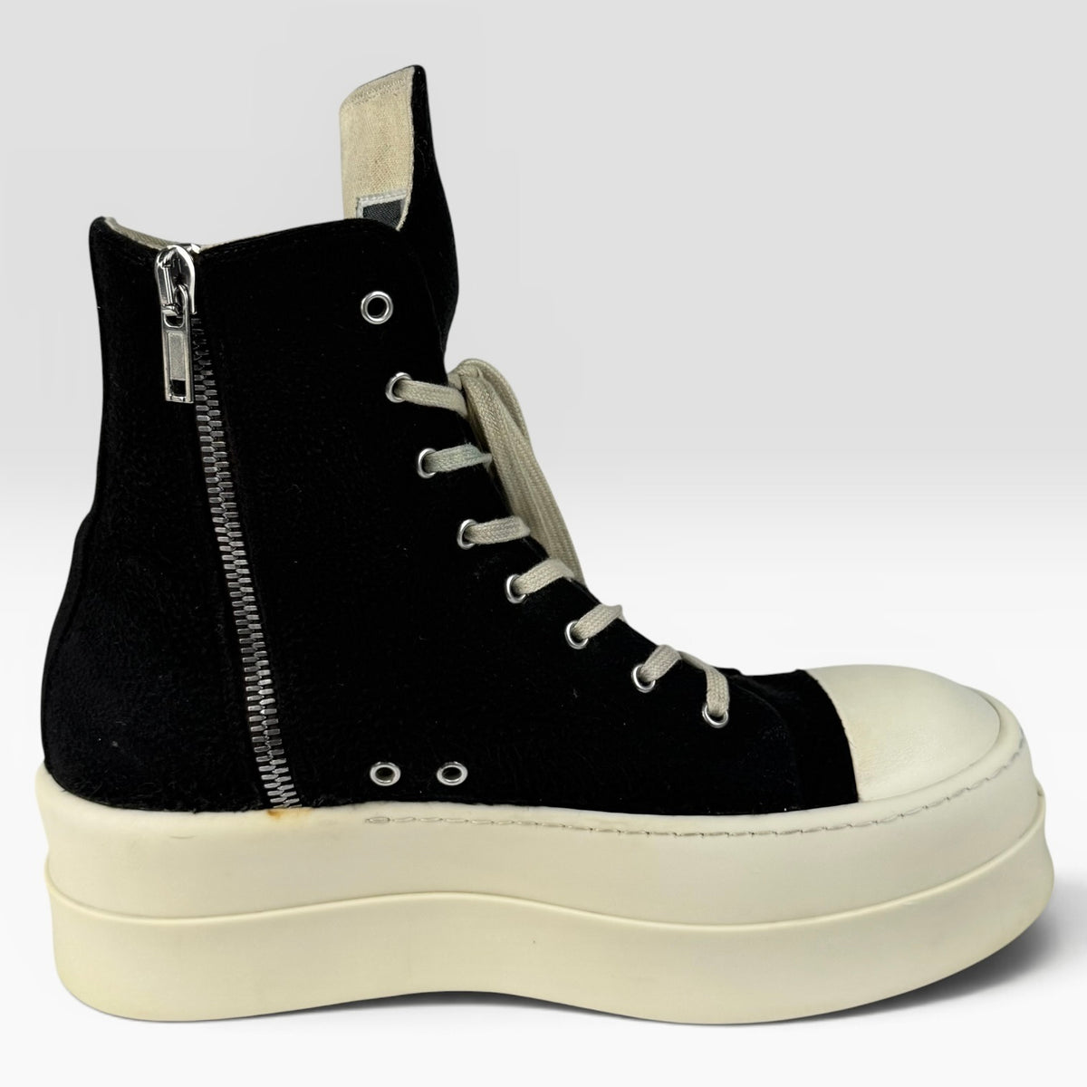 Rick Owens DRKSHDW Ramones Mega Bumper Black/Milk