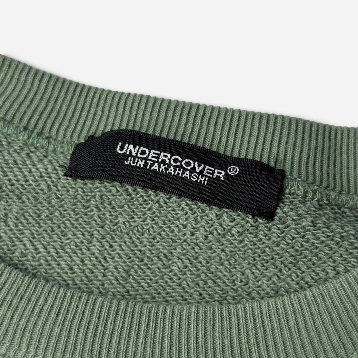 Undercover "But Beautiful IV" Big Sweat Bear/Strawberry Crewneck Sage Green