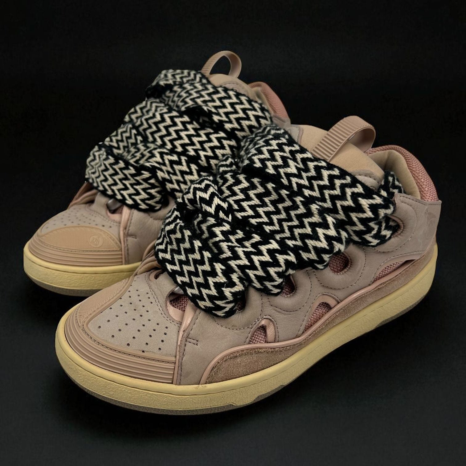 Lanvin Curb Pink Sneakers