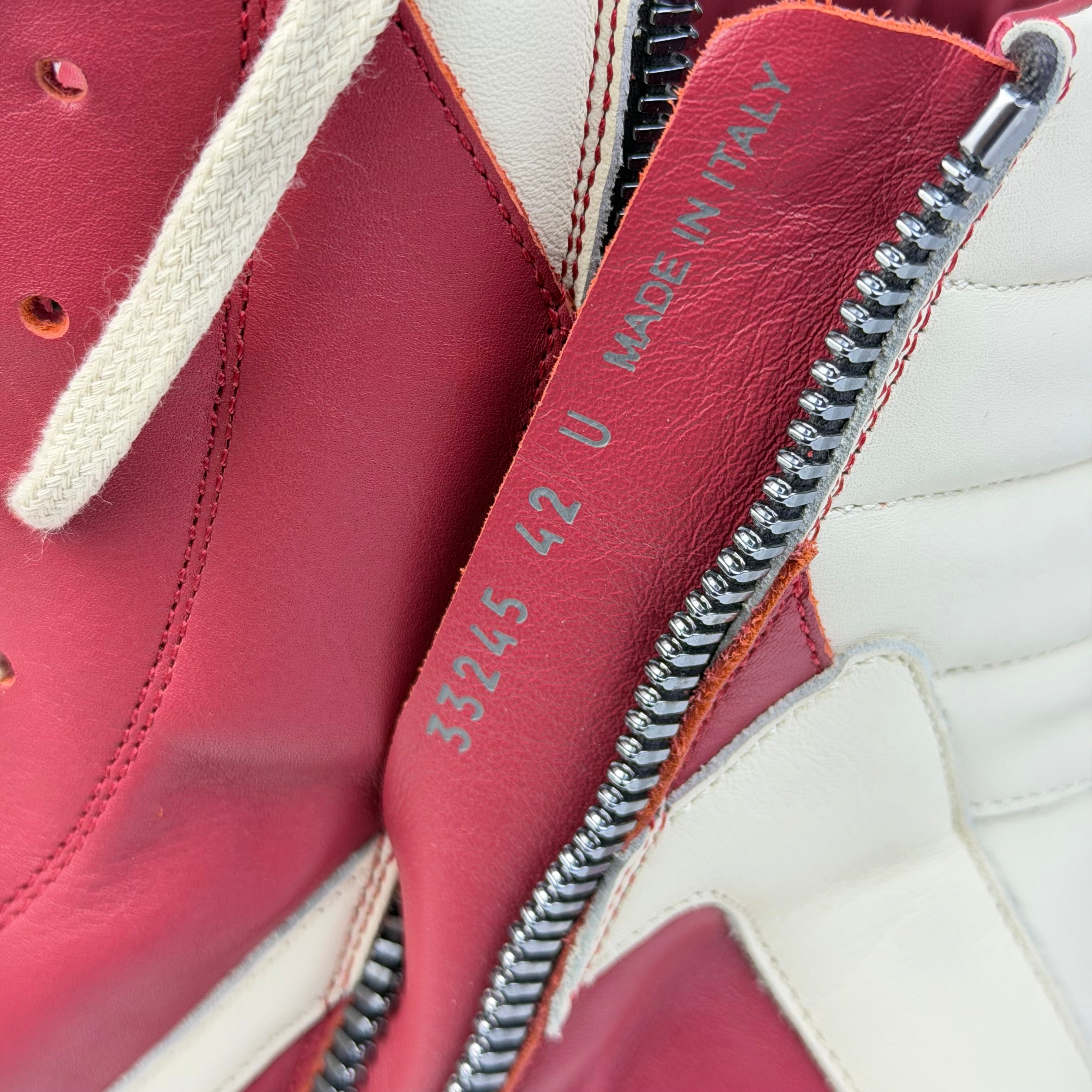 Rick Owens Geobasket Cardinal Red/Milk SS24 LIDO