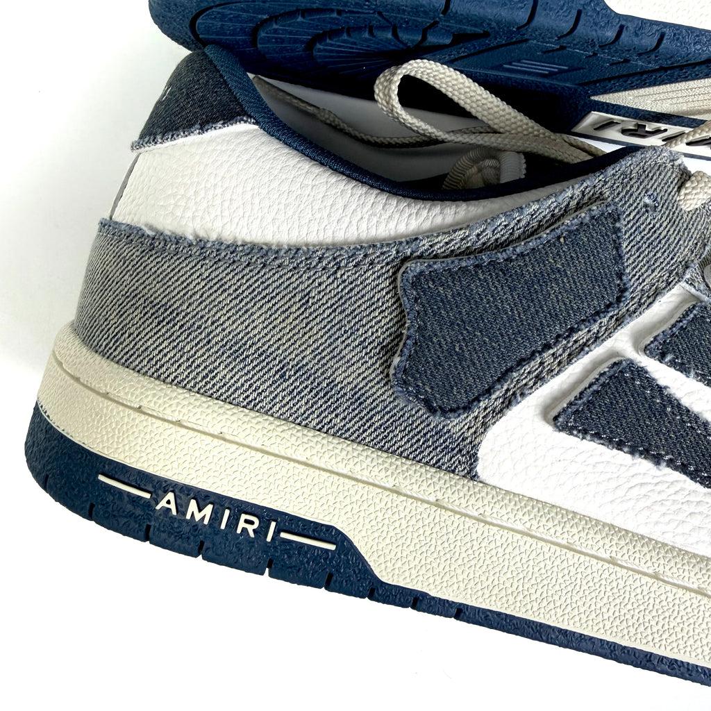 Amiri Skel-Top Denim Sneakers