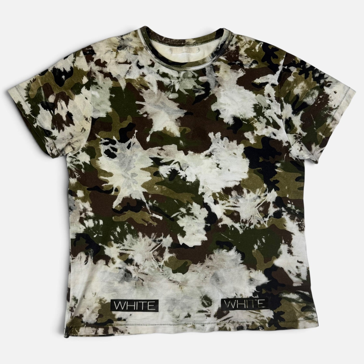 Off-White SS16 Bleached Camouflage T-Shirt Khaki