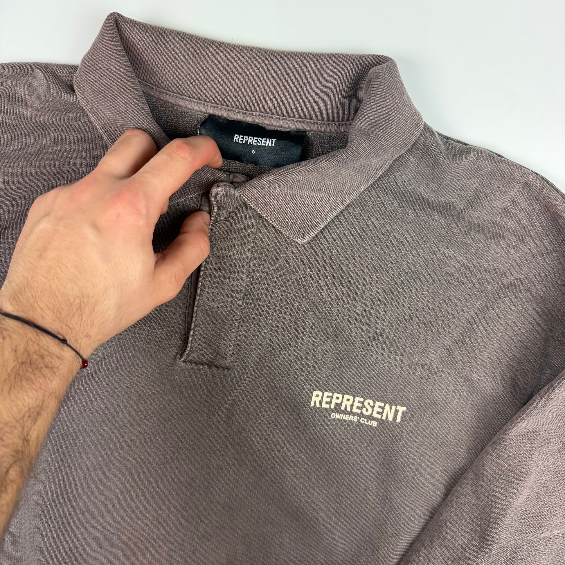 Represent Longsleeve Polo Sweater