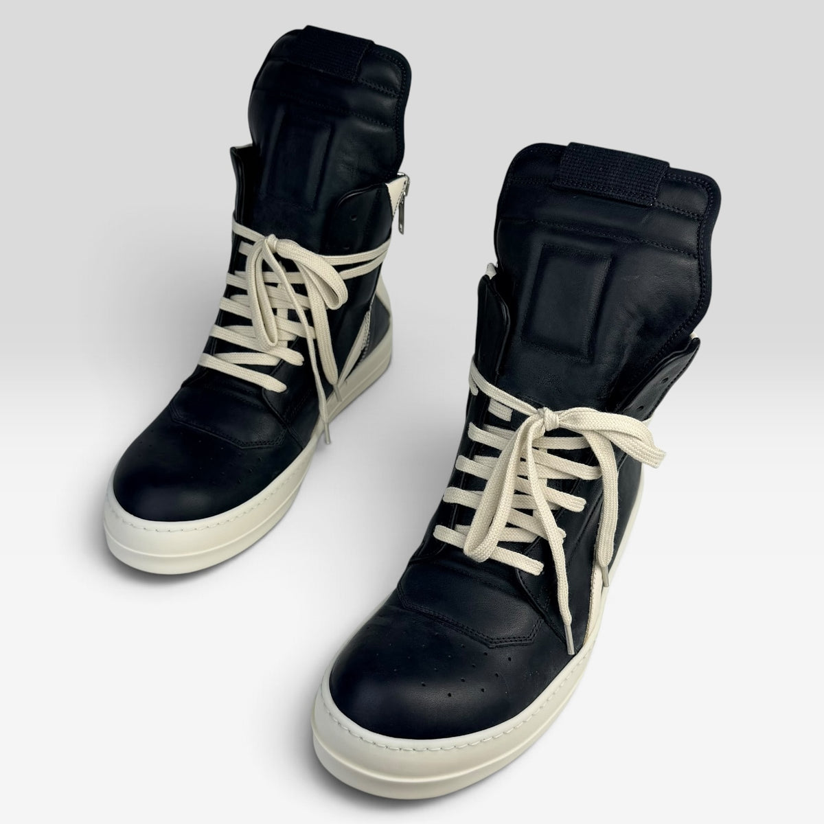 Rick Owens Geobasket Black/Milk