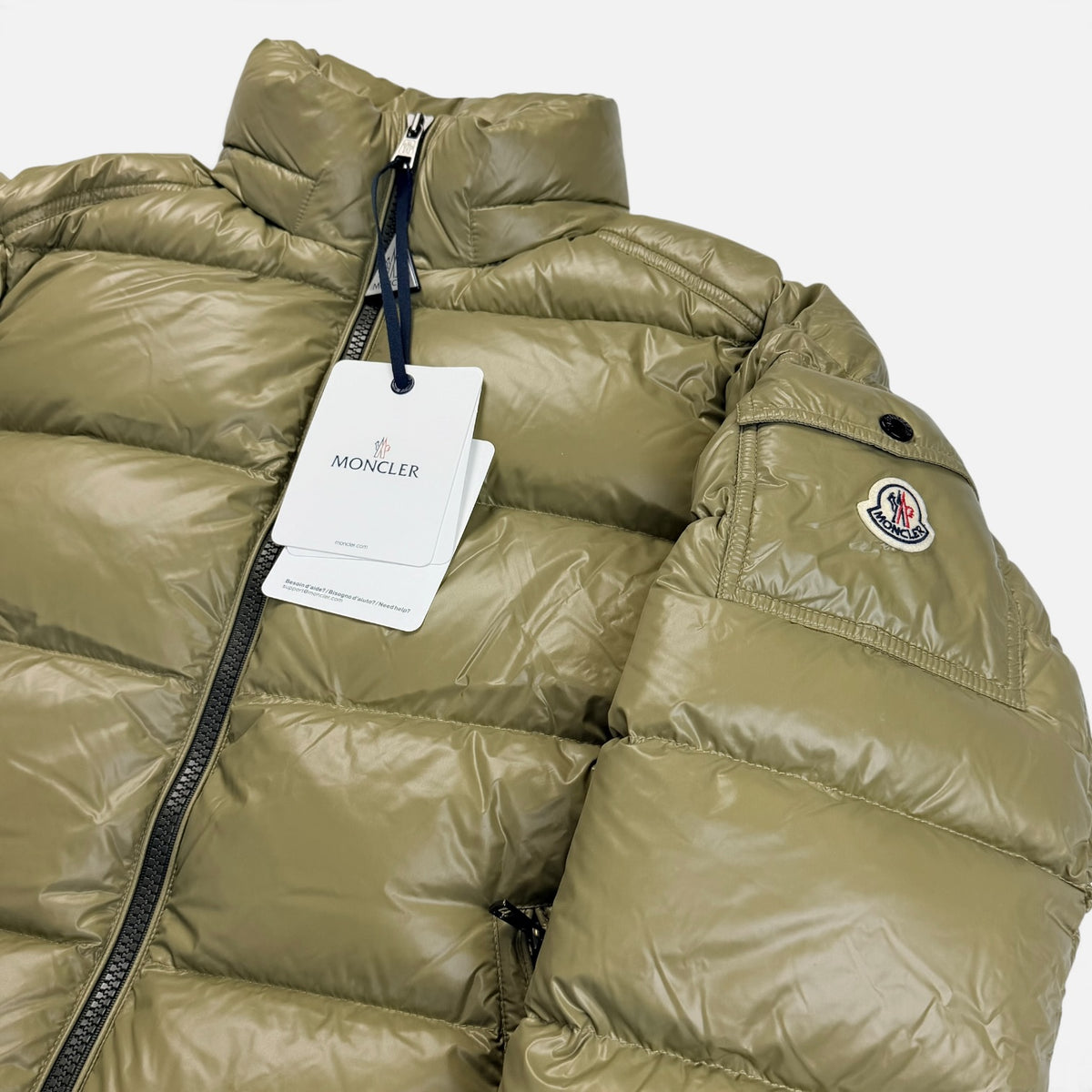 Moncler Lean M Down Jacket Olive Green – Puffer Jackets MONCLER în mărimile M la V STEALS