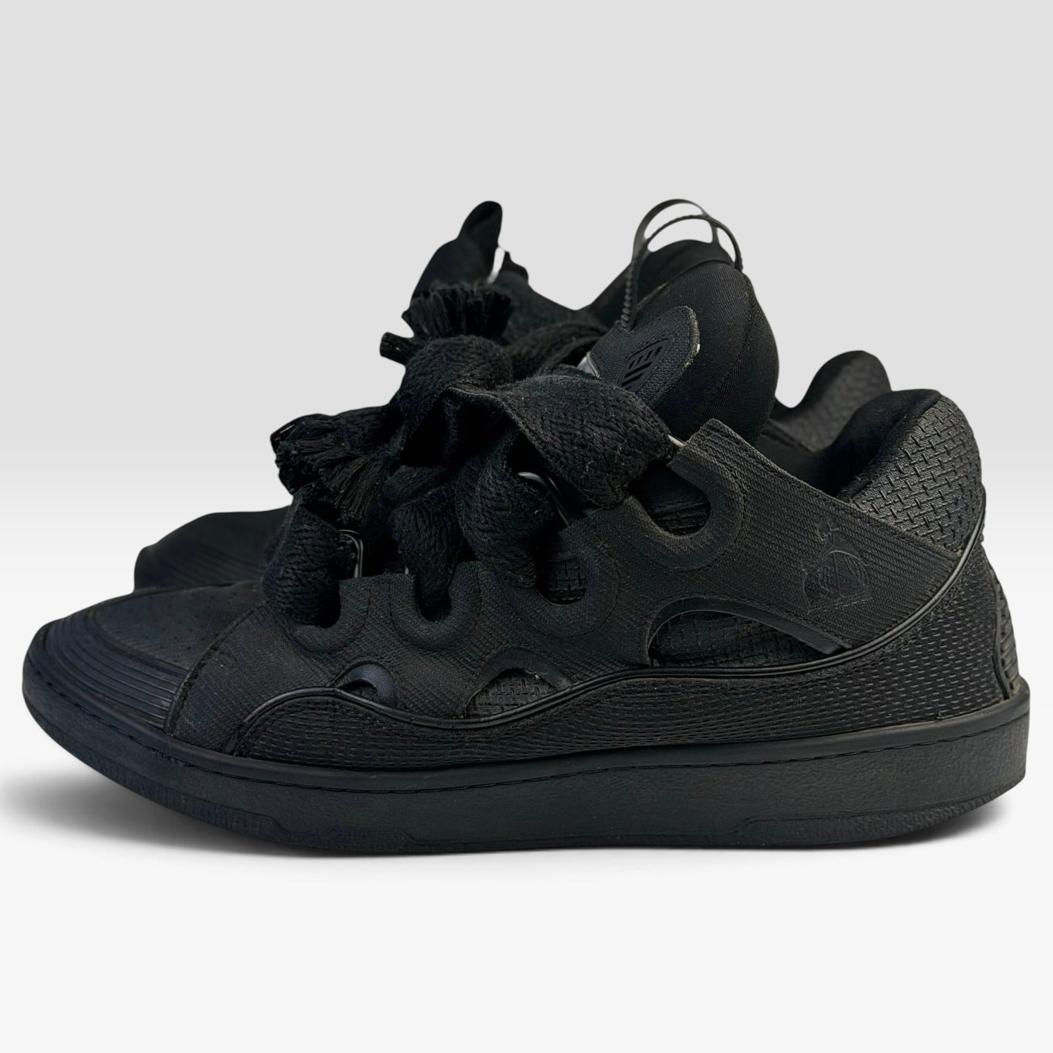 Lanvin Curb Metallic Effect Black