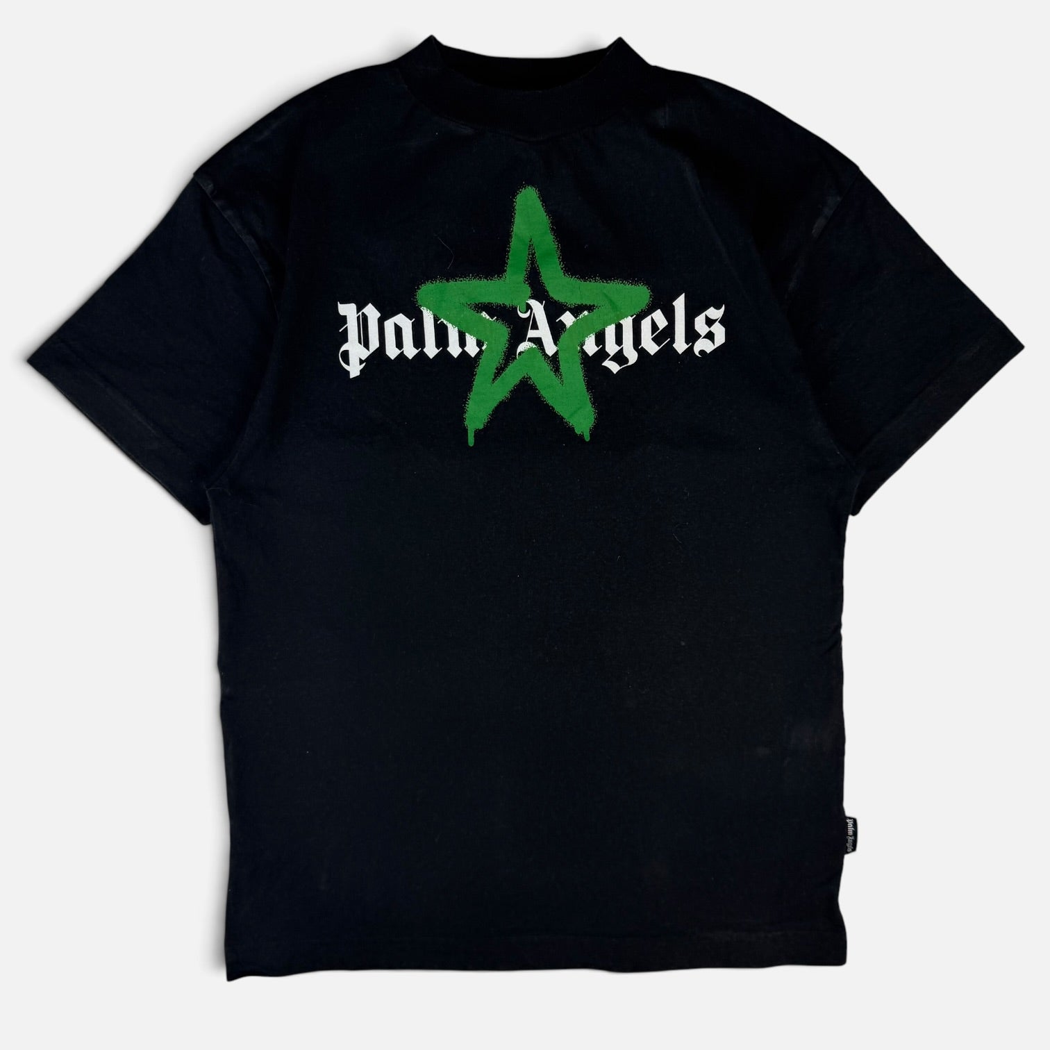 Palm Angels Star Sprayed Logo T-Shirt Black