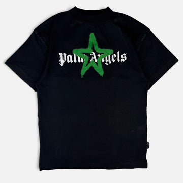 Palm Angels Star Sprayed Logo T-Shirt Black