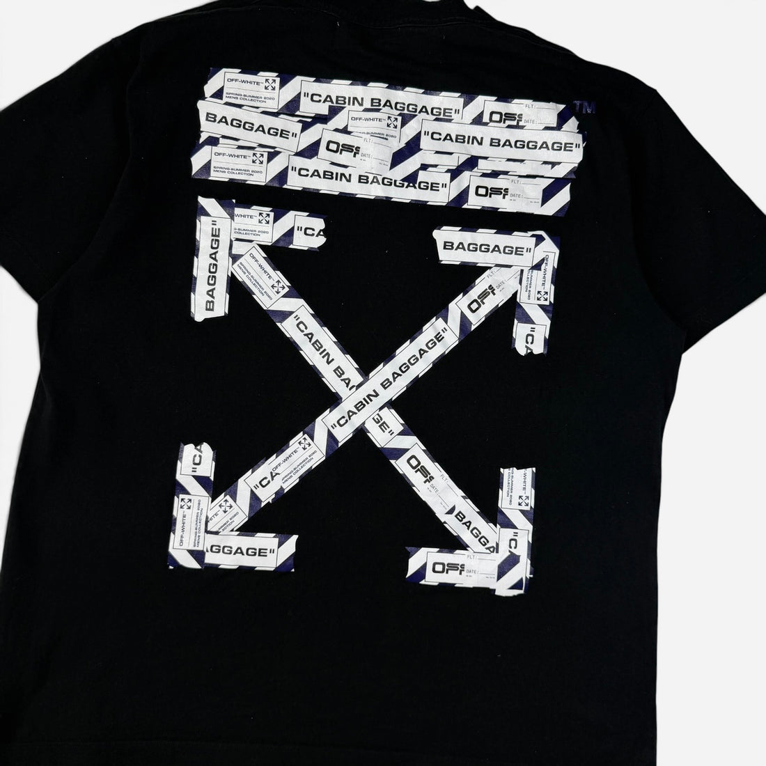 Off-White Airport Tape T-Shirt Black