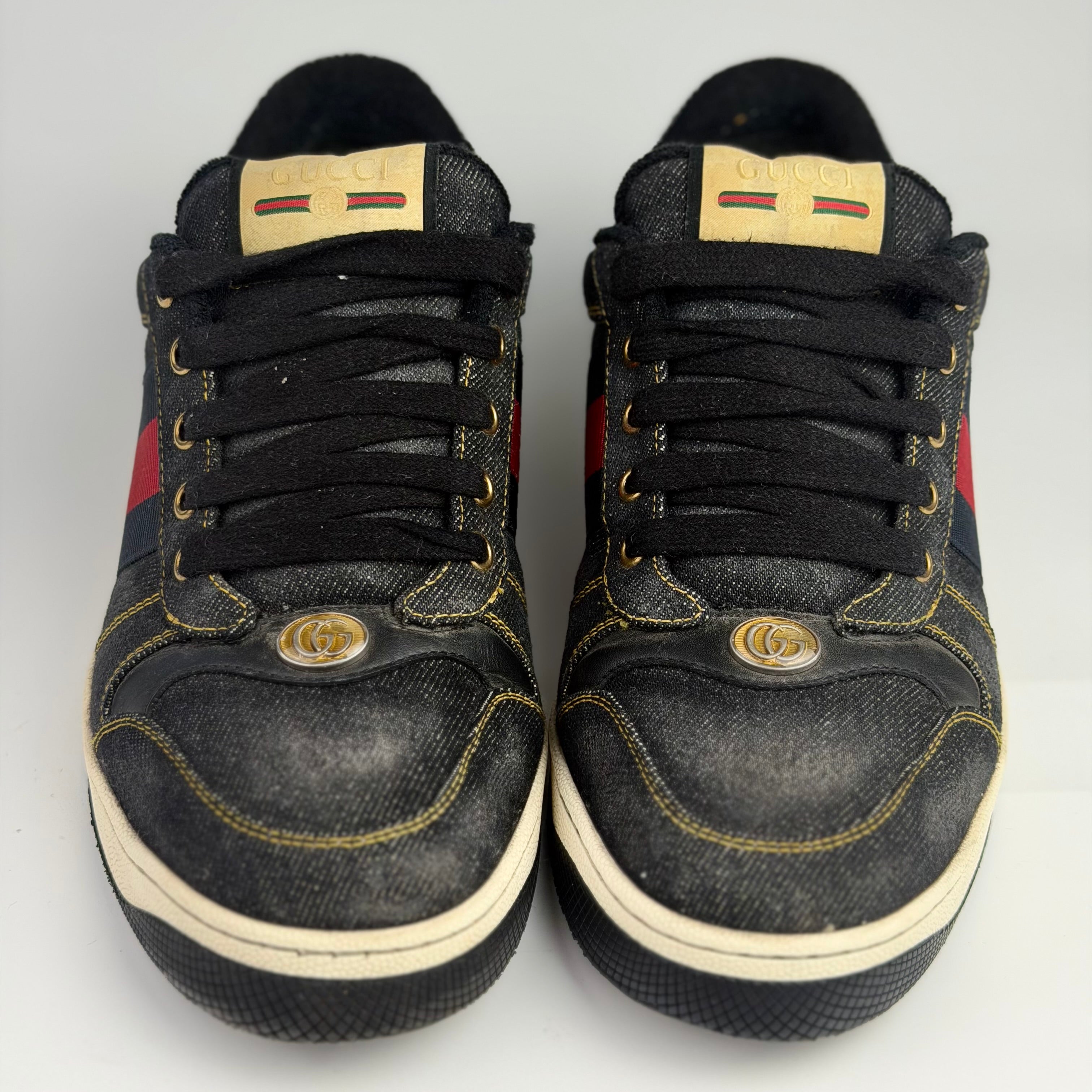 Gucci Screener Denim Sneakers