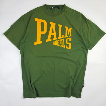 Palm Angels College Logo T-Shirt Green/Yellow