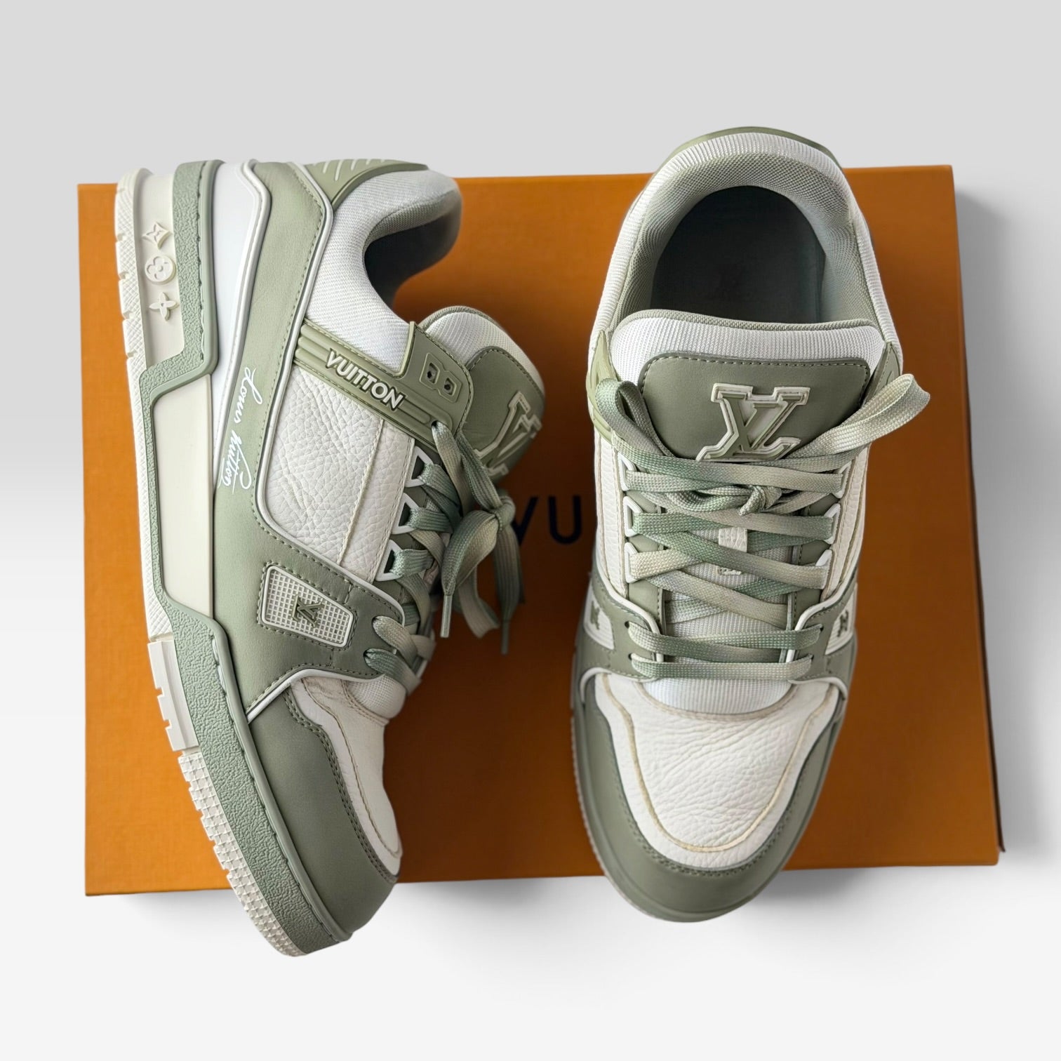 Louis Vuitton LV Trainer Green Two-Tone