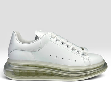 Alexander McQueen Oversized Clear Sole Sneakers White