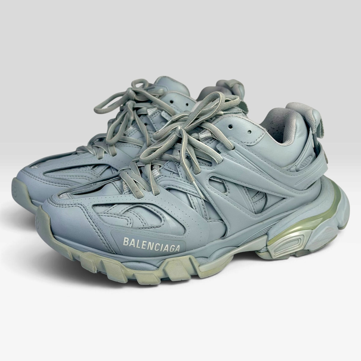 Balenciaga Track Faux Leather Blue