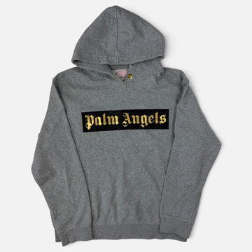 Palm Angels Logo Hoodie Cactus Grey