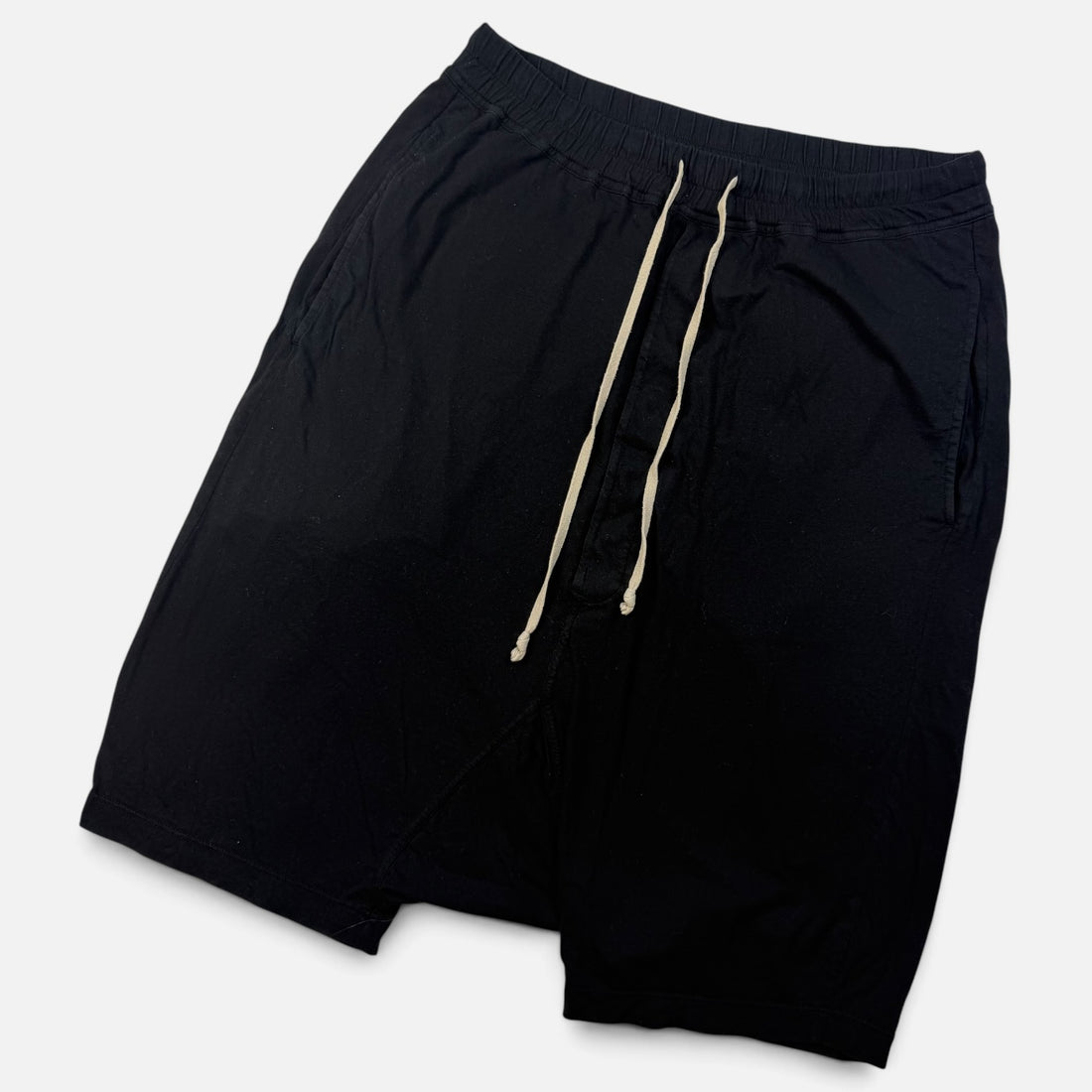 Rick Owens DRKSHDW Pod Shorts, negru, vedere din față
