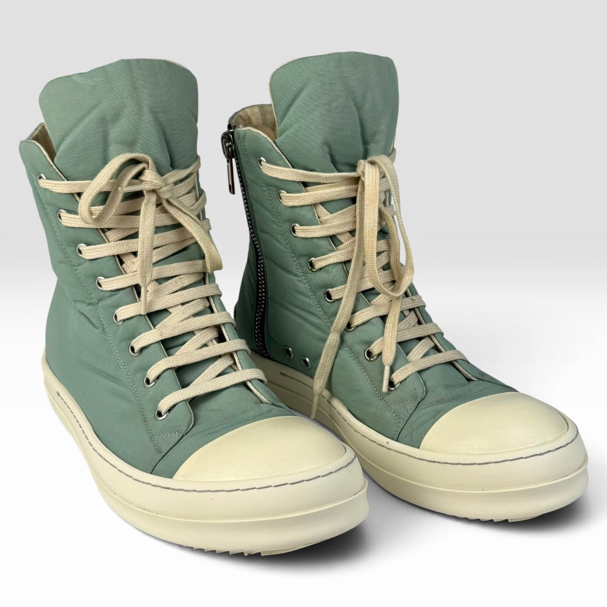 Rick Owens DRKSHDW Ramones High Strobe Aqua Incaltaminte Barbati RICK OWENS în mărimile 42 – ofertă V STEALS
