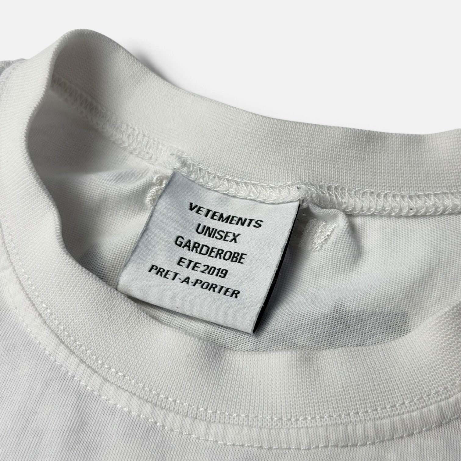 Vetements SS19 "White Pig" Chinese Zodiac T-Shirt