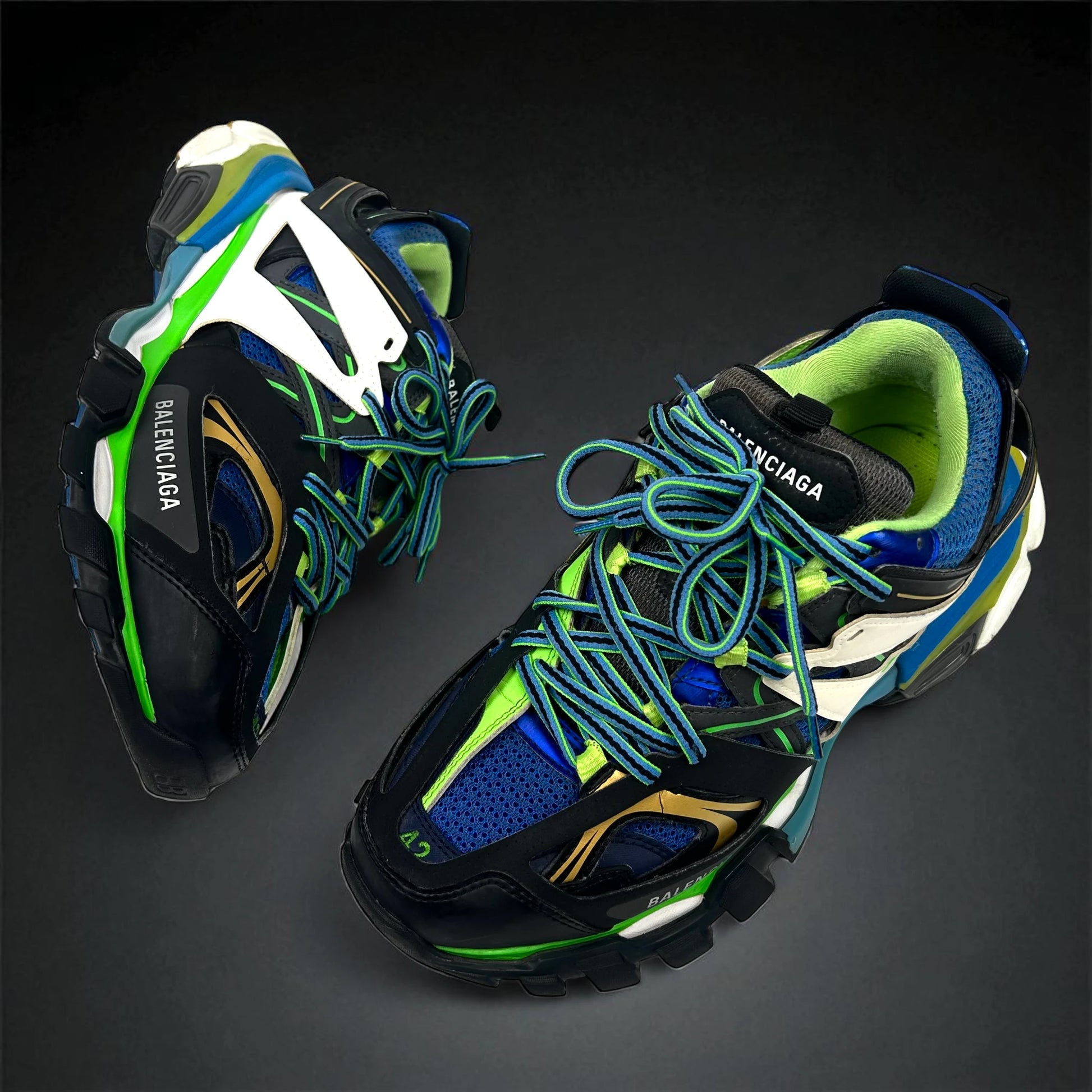Balenciaga Track Blue Green