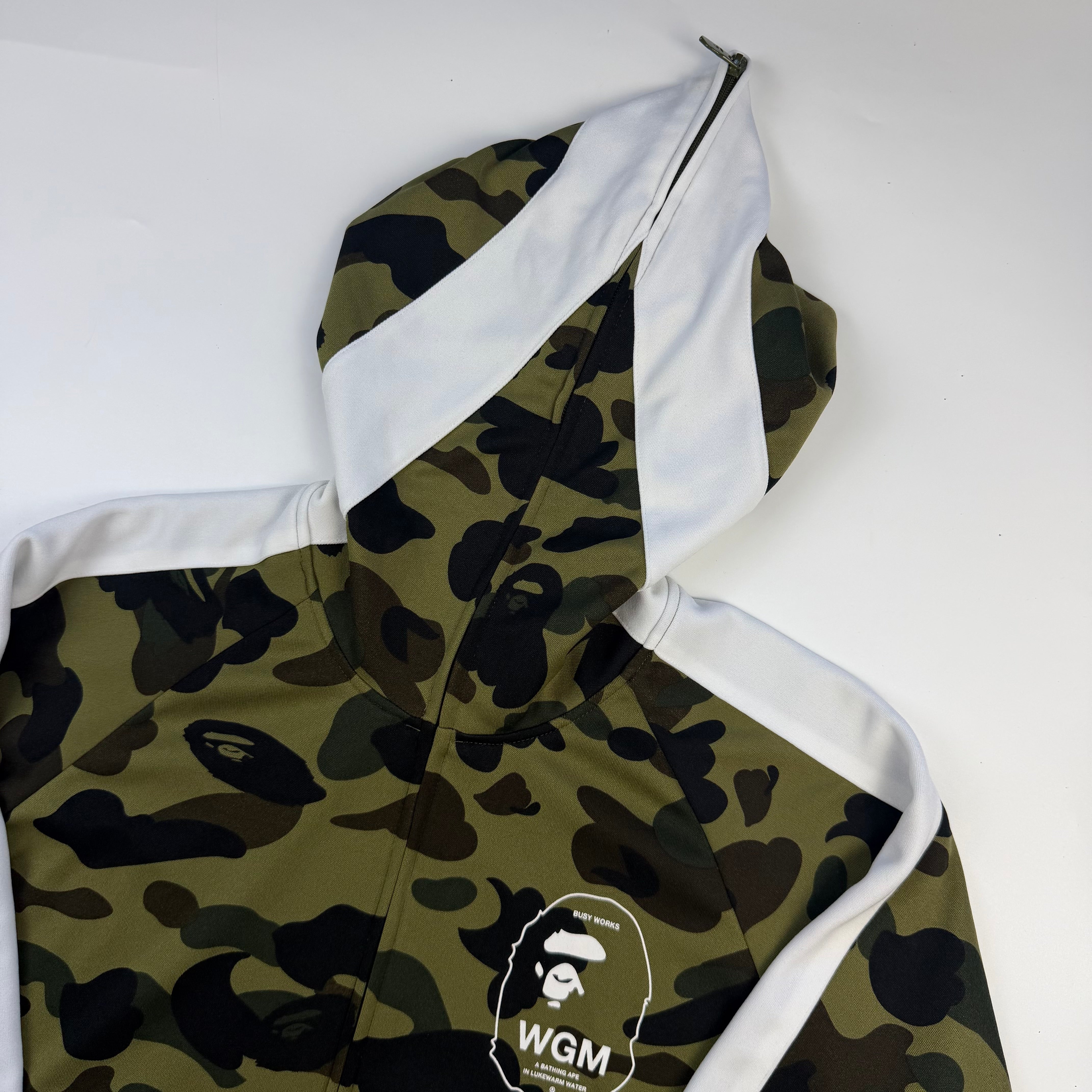 BAPE 1st Camo WGM Full Zip Hoodie Green