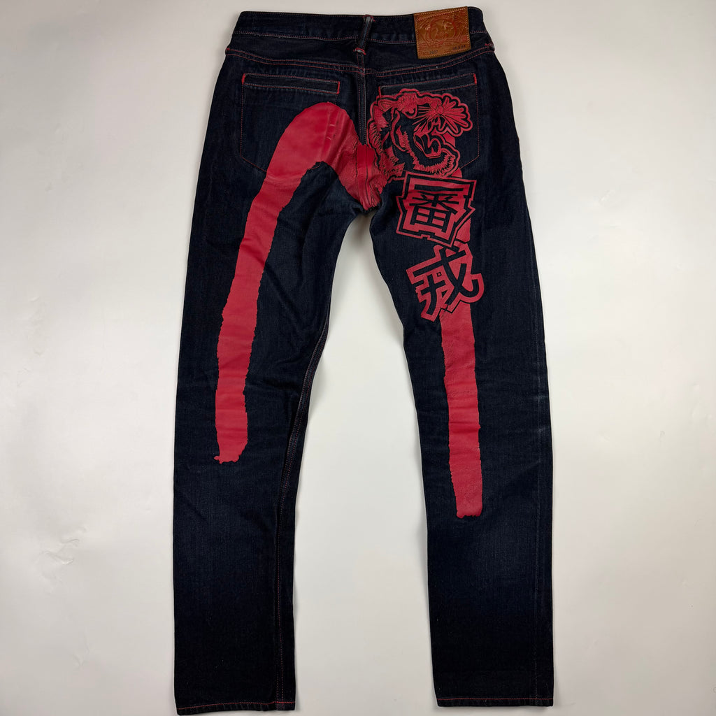 Evisu Raw Denim Daicock Jeans
