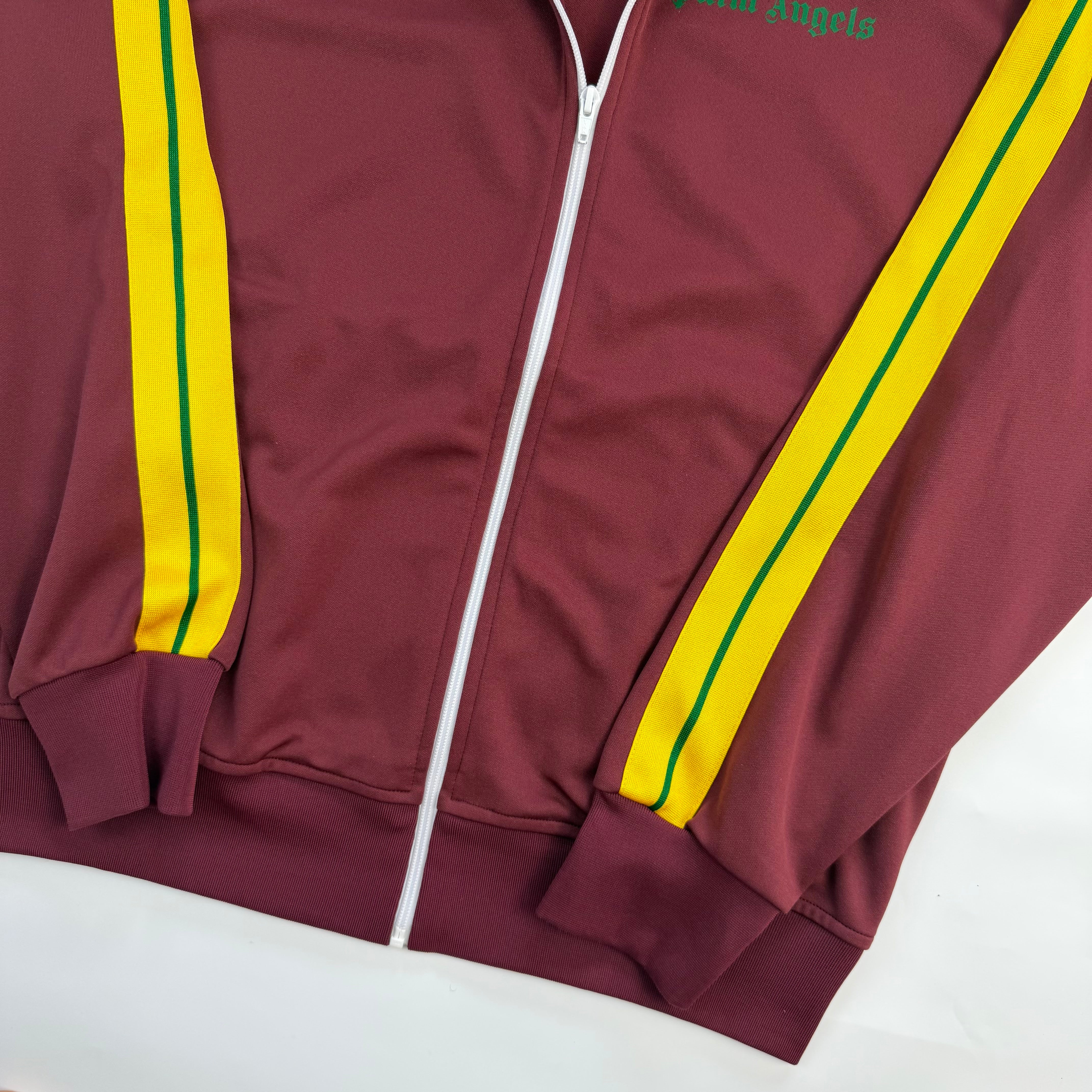 Palm Angels Track Jacket Burgundy/Yellow