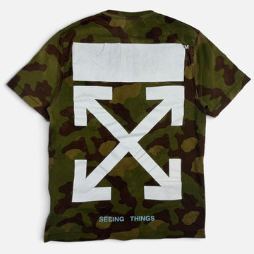 Off-White Camouflage T-Shirt Green
