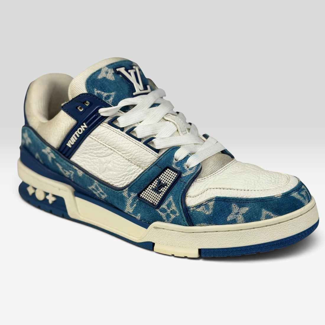 Louis Vuitton LV Trainer Blue Denim | Sneakers Louis Vuitton