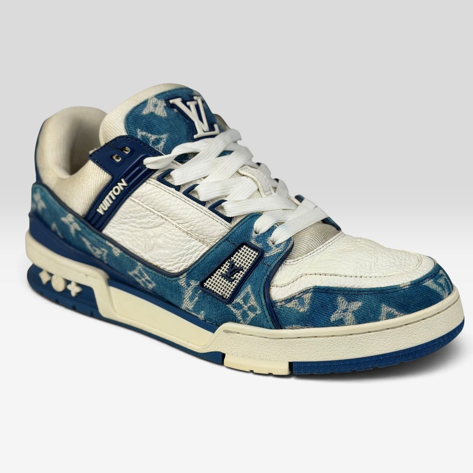 Louis Vuitton LV Trainer Blue Denim | Sneakers Louis Vuitton