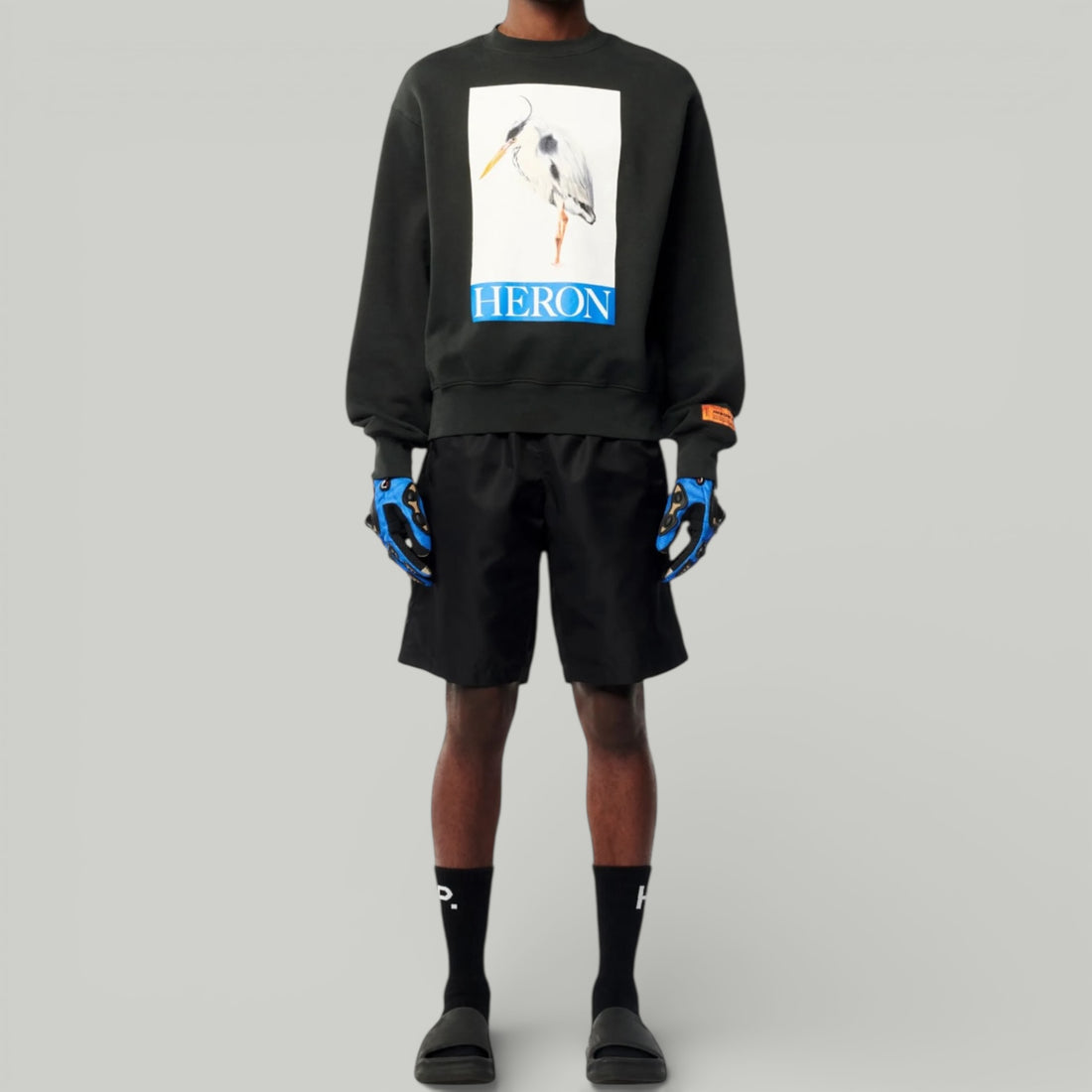 Heron Preston Bird Painted Crewneck