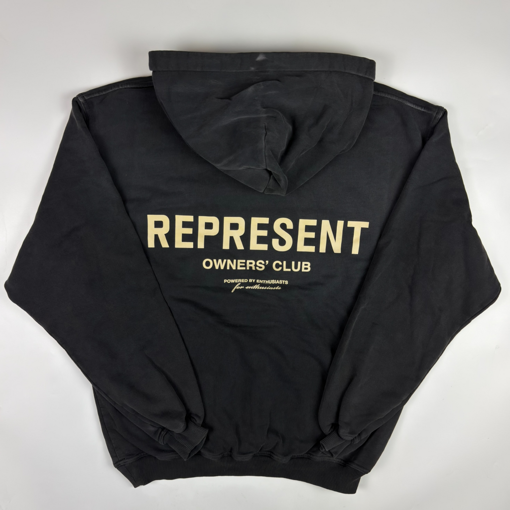 Represent Owner's Club Hoodie Faded Black