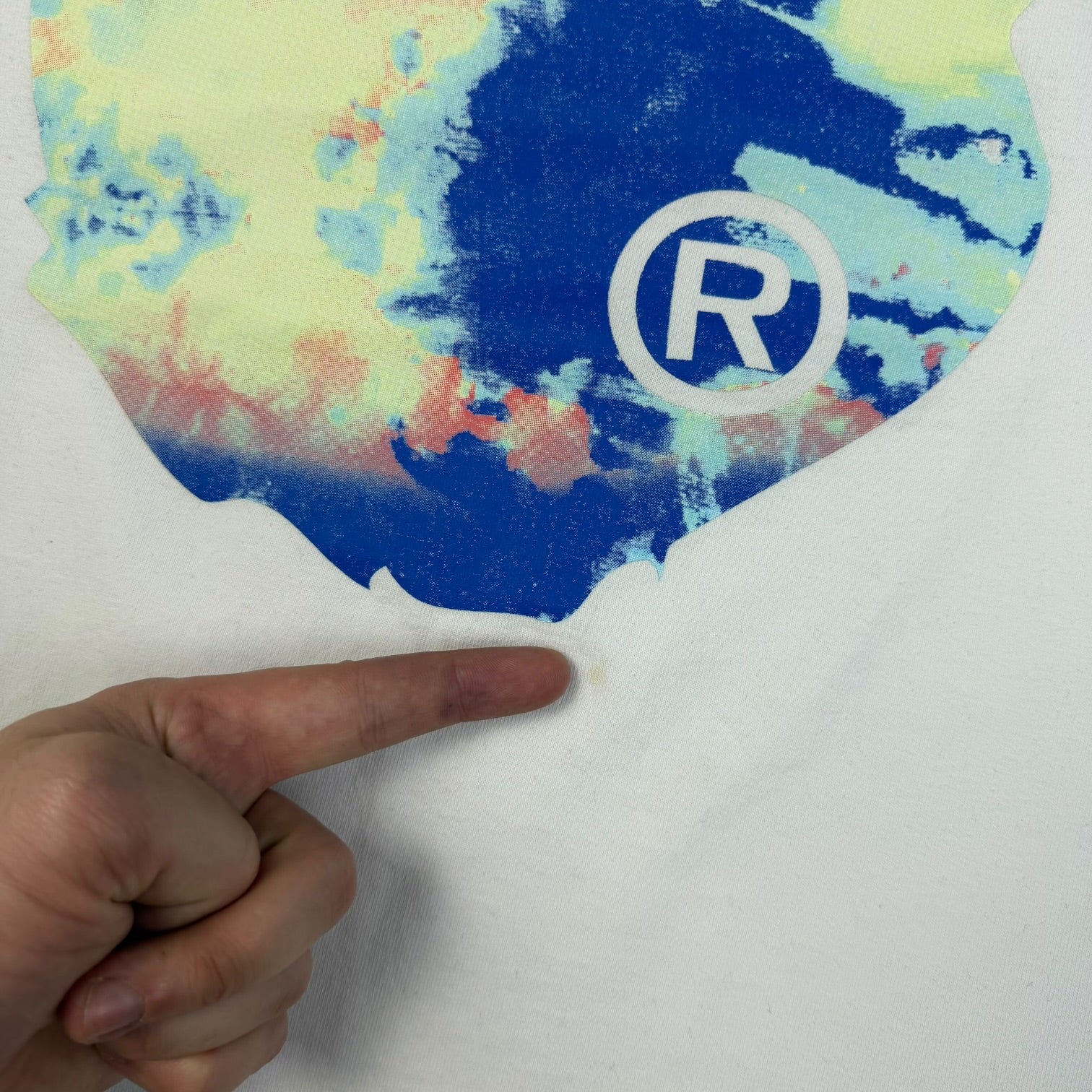 BAPE Tie-Dye Big Ape Head T-Shirt, vedere din față