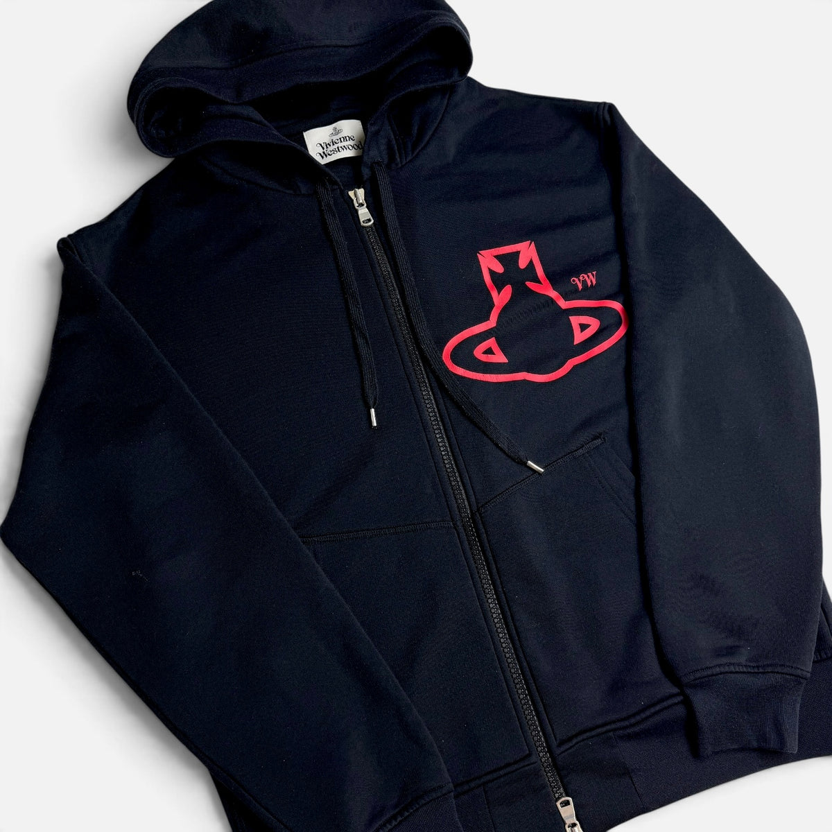 Vivienne Westwood Rugged Zip Hoodie Black
