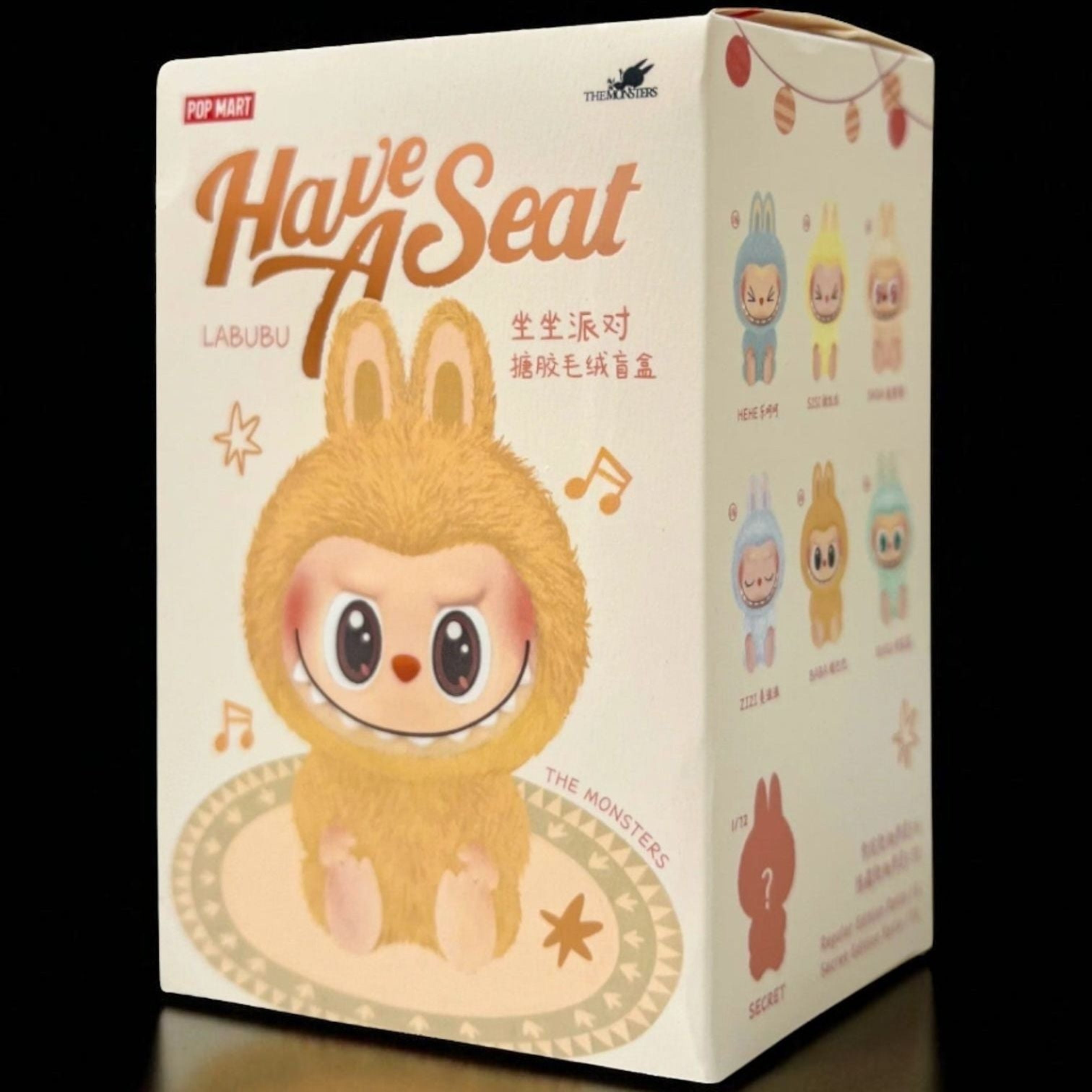 Pop Mart Labubu THE MONSTERS Have a Seat Vinyl Plush Blind Box – V