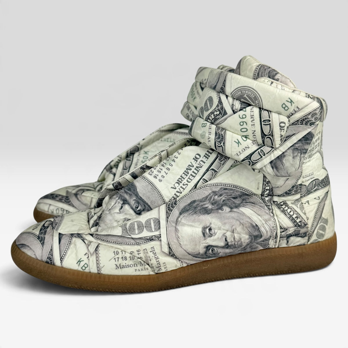 Maison Margiela Future High-Top Dollar Bill Incaltaminte Femei MAISON MARGIELA în mărimile 42 – ofertă V STEALS