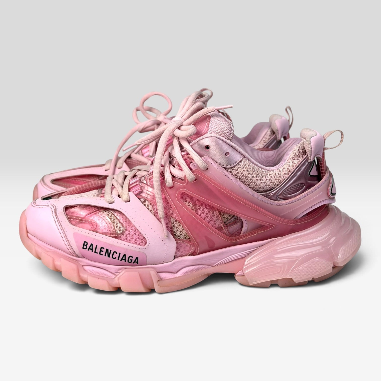 Balenciaga Track Clear Sole Pink