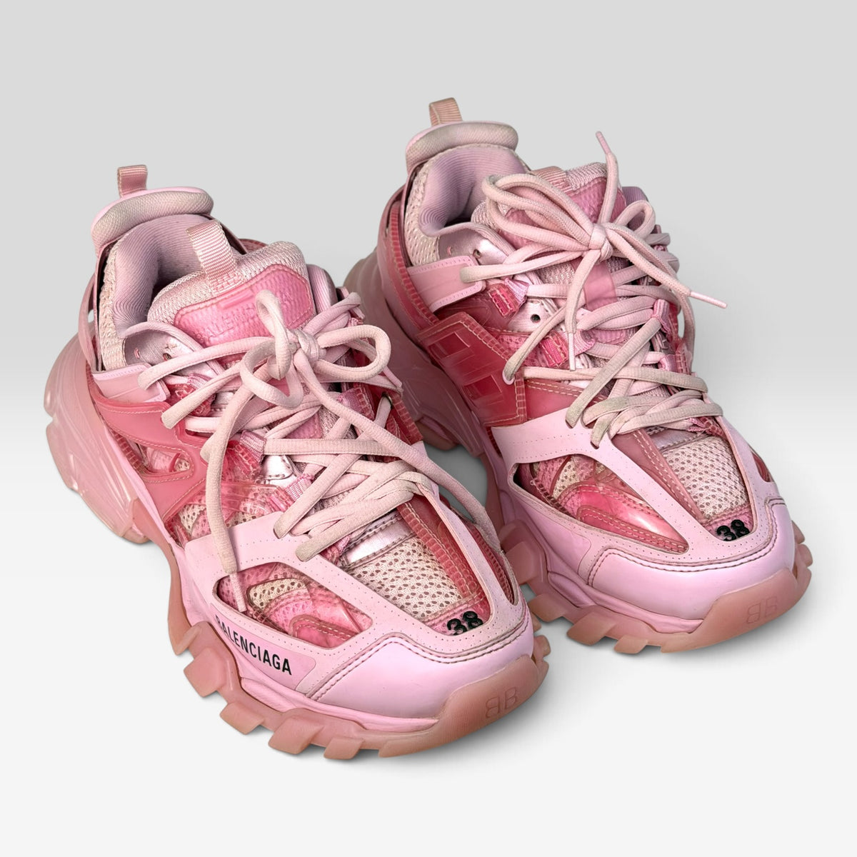 Balenciaga Track Clear Sole Pink