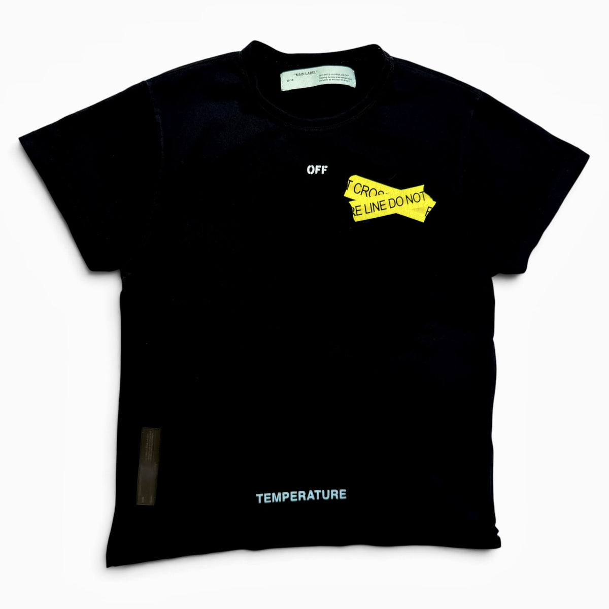 Off-White Fire Tape T-Shirt Black