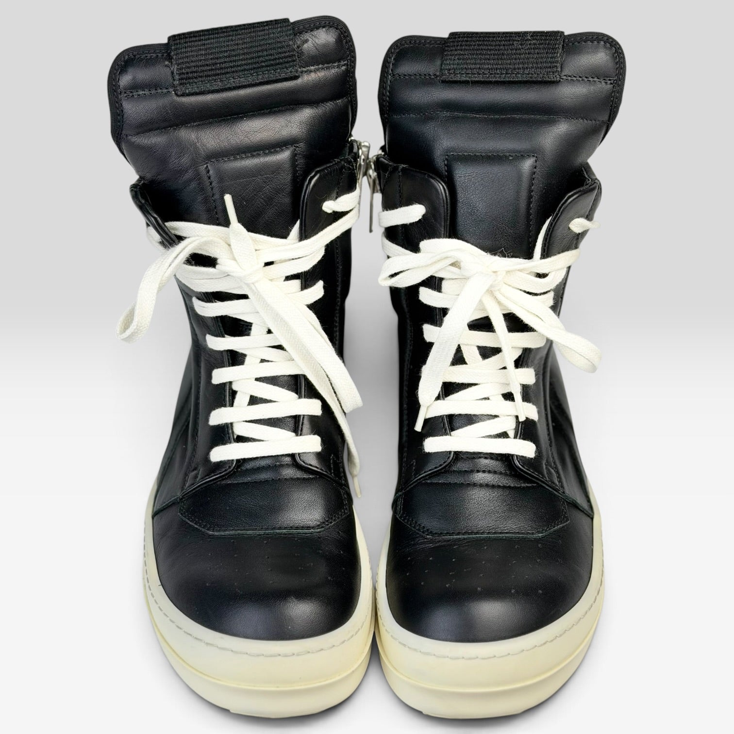 Rick Owens Geobasket Black/Milk | Sneakers Rick Owens