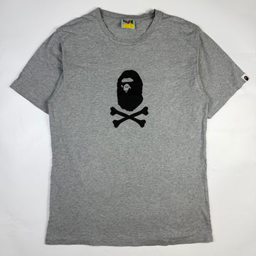 BAPE Ape Head Crossbones T-Shirt Grey