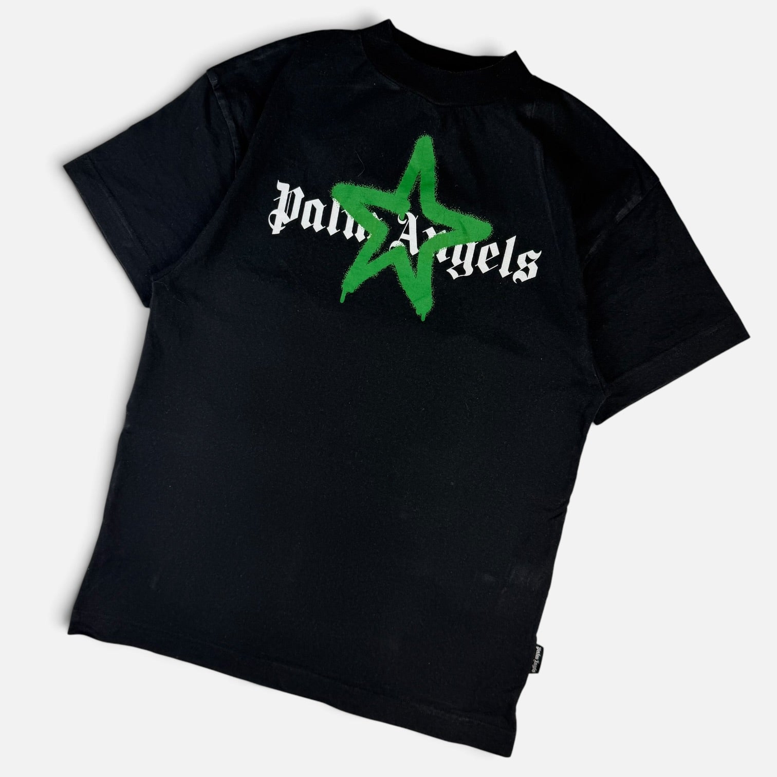 Palm Angels Star Sprayed Logo T-Shirt Black