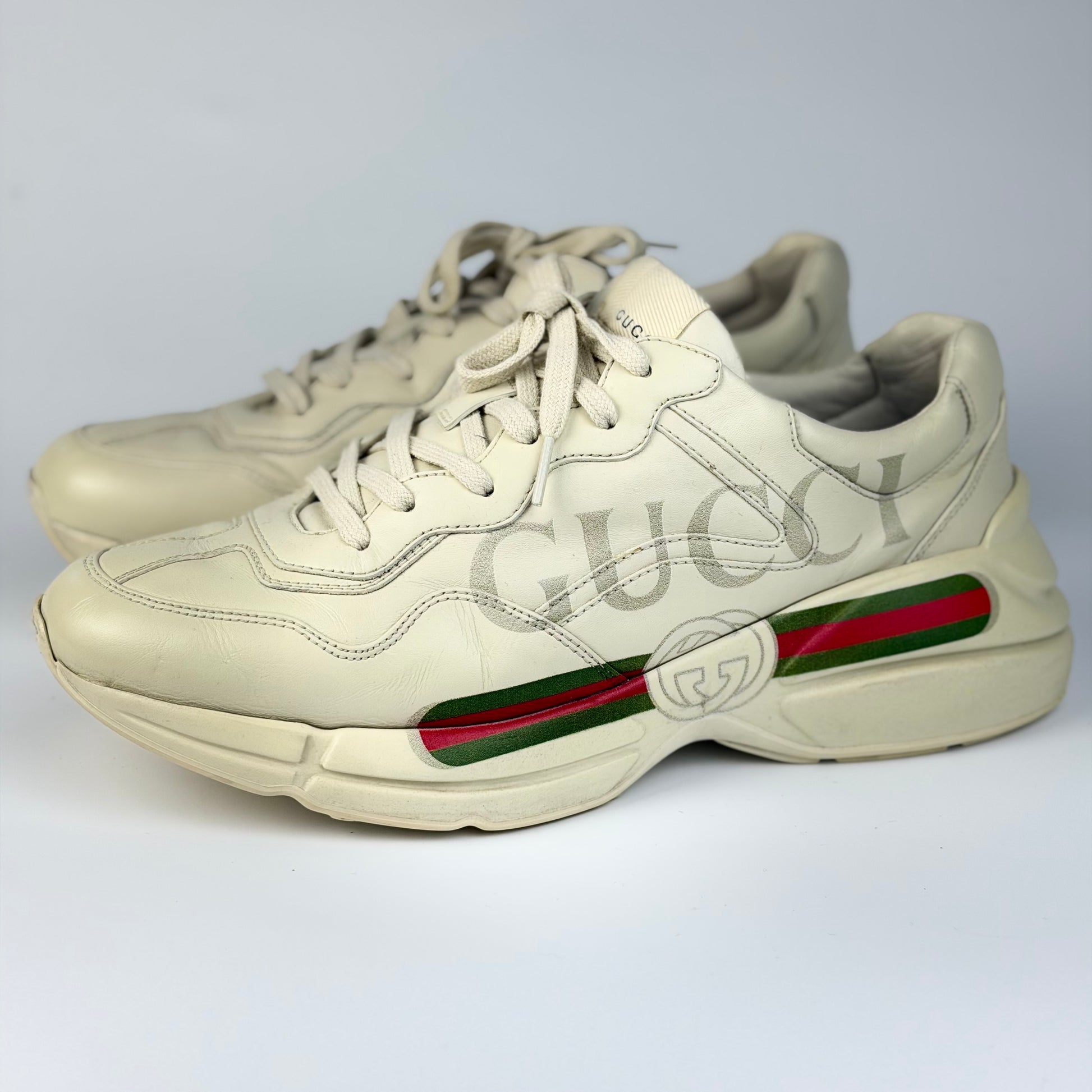 Gucci Rhyton Leather Sneakers