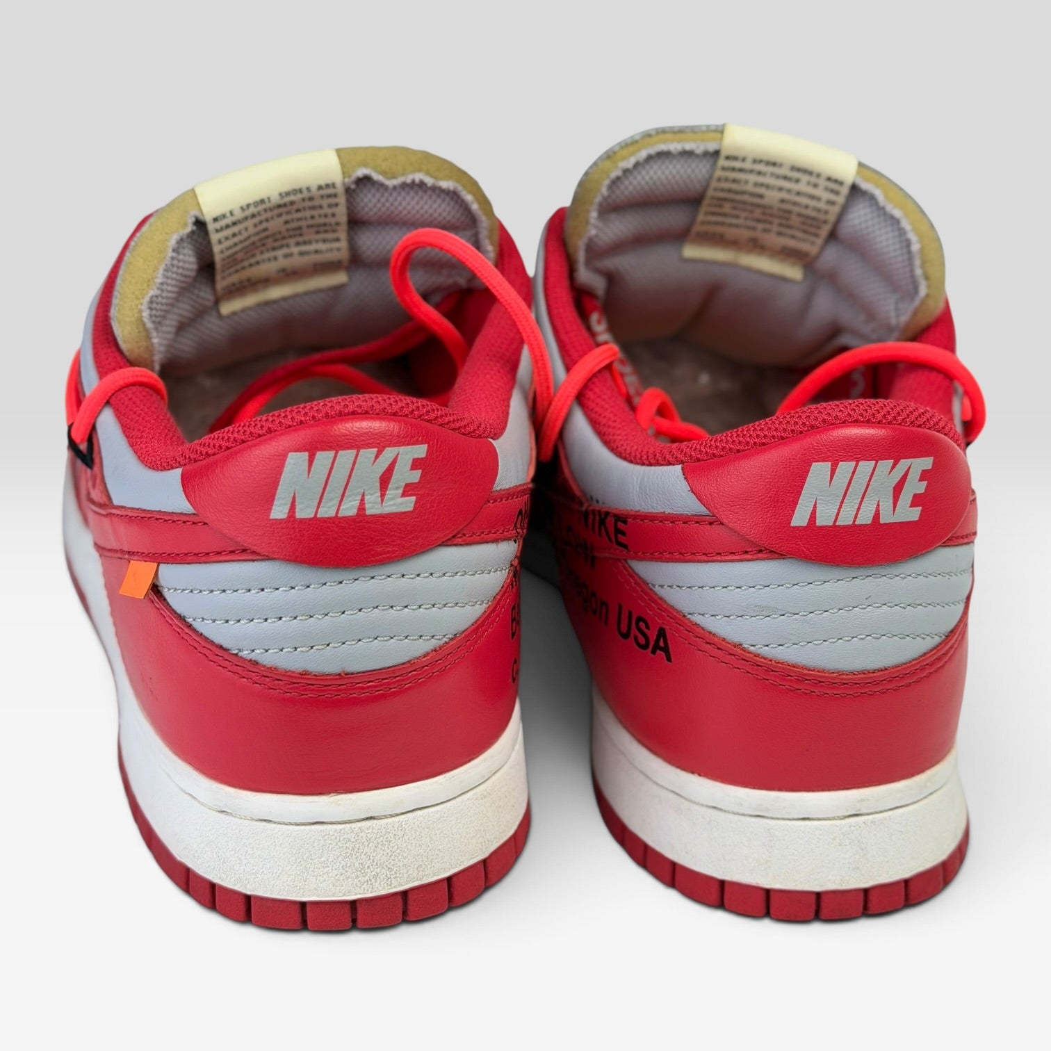 Off-White x Nike Dunk Low University Red UNLV