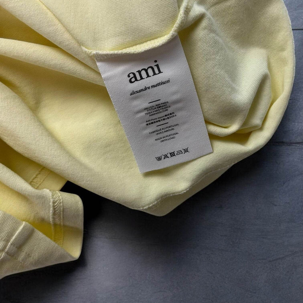 Ami Paris Pale Yellow T-shirt - V STEALS
