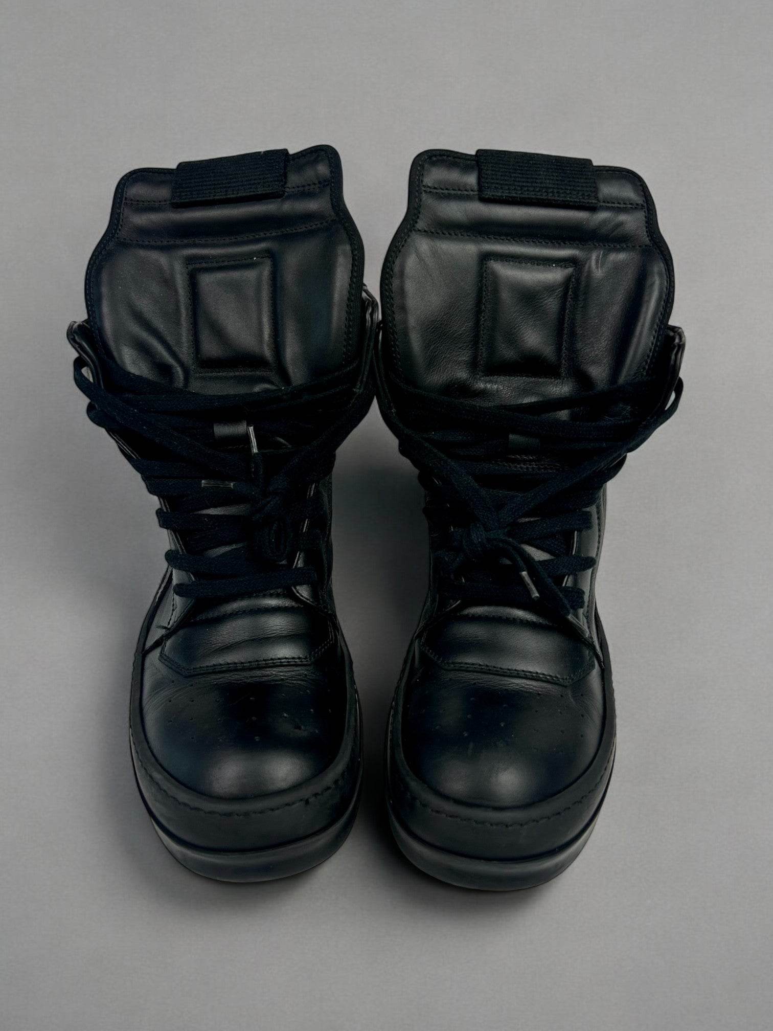 Rick Owens Geobasket Black Leather - V STEALS