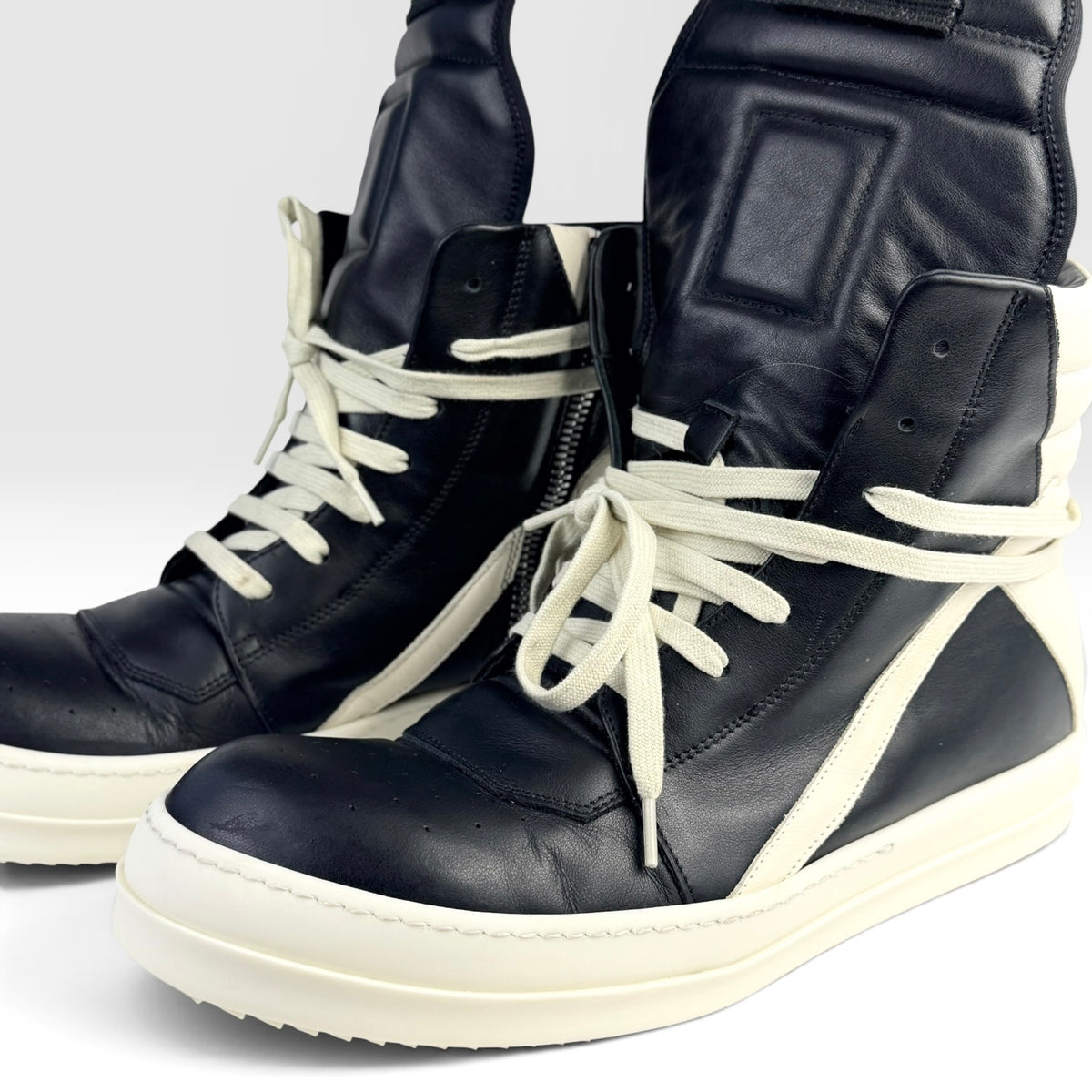 Rick Owens Geobasket Black/Milk