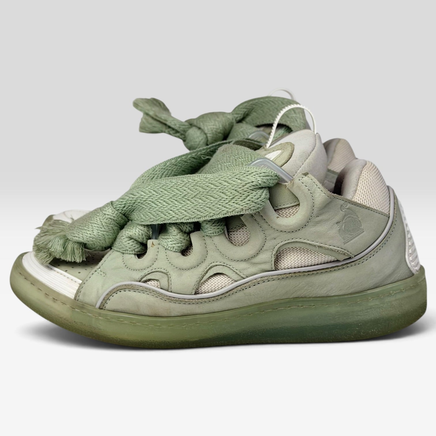 Lanvin Curb Turquoise Sneakers