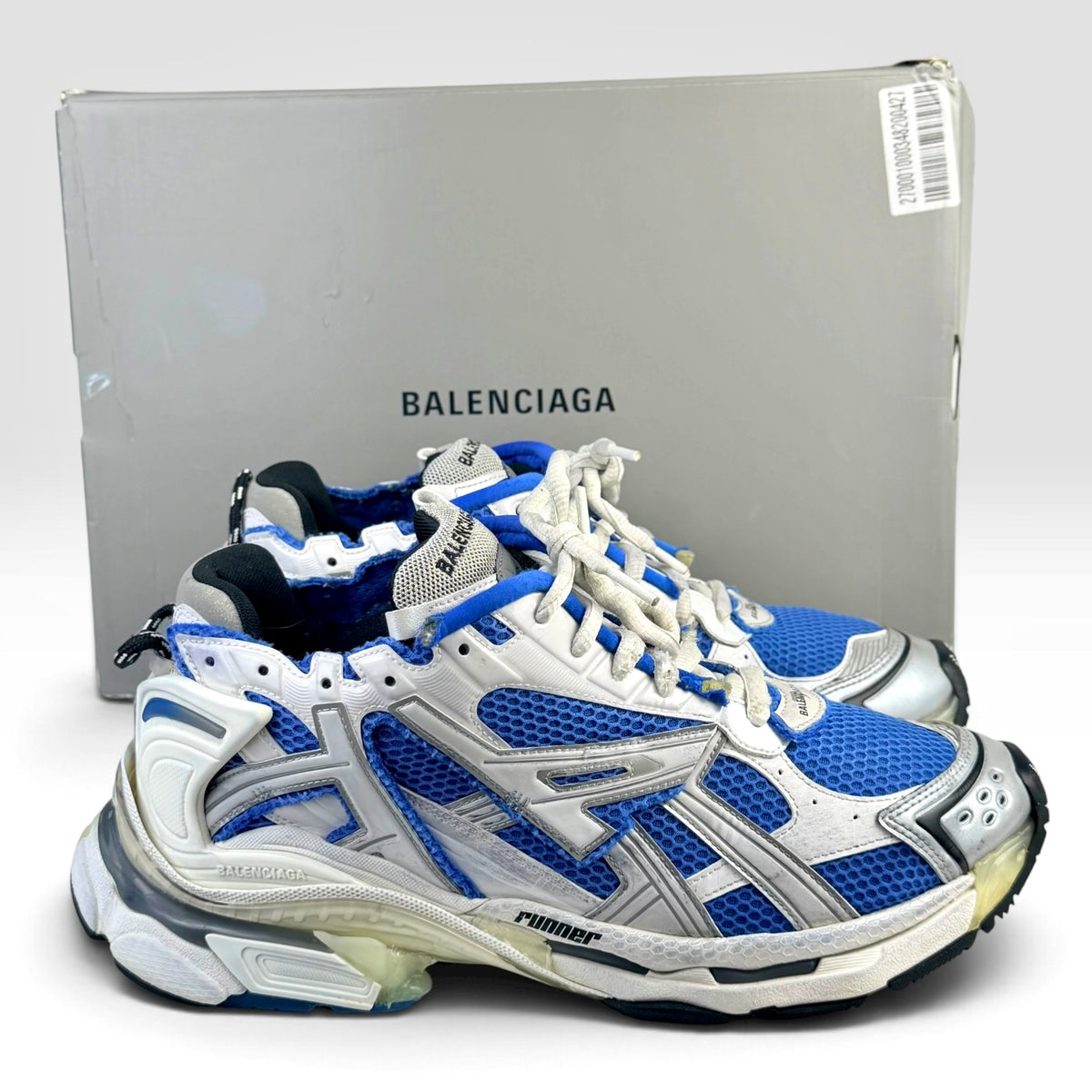 Balenciaga Runner Blue/White Sneakers