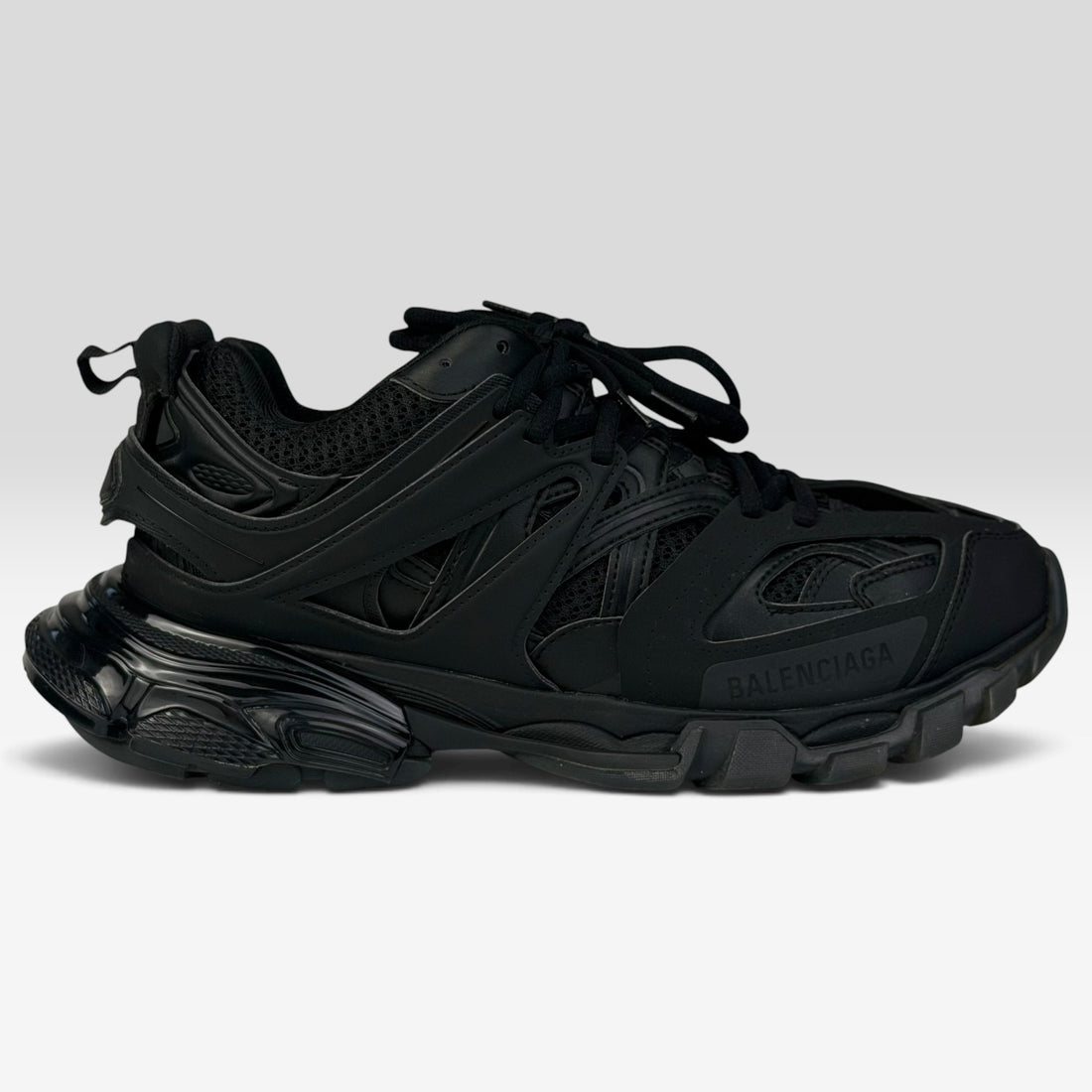 Balenciaga Track Clear Sole, negru, vedere din față