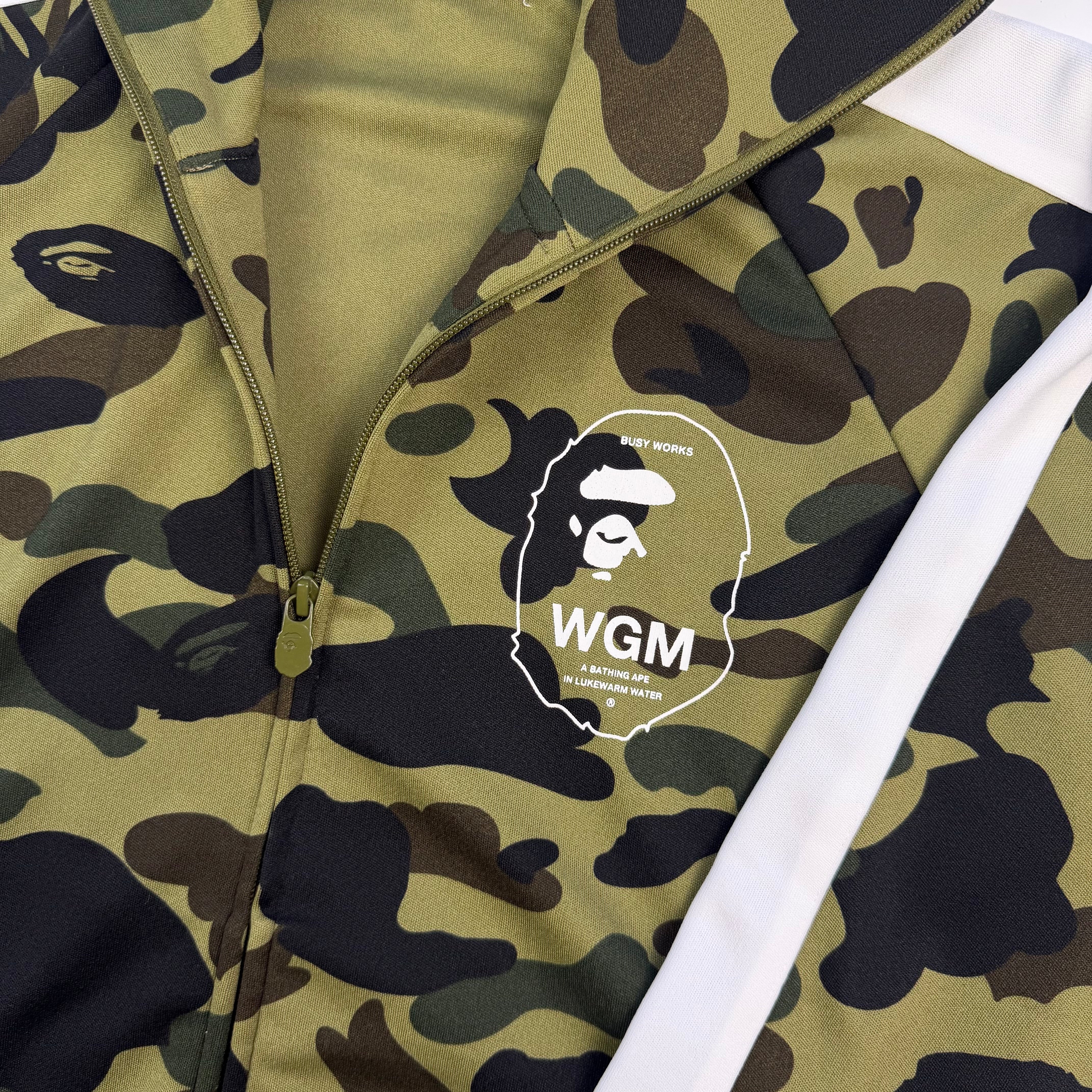 BAPE 1st Camo WGM Full Zip Hoodie Green